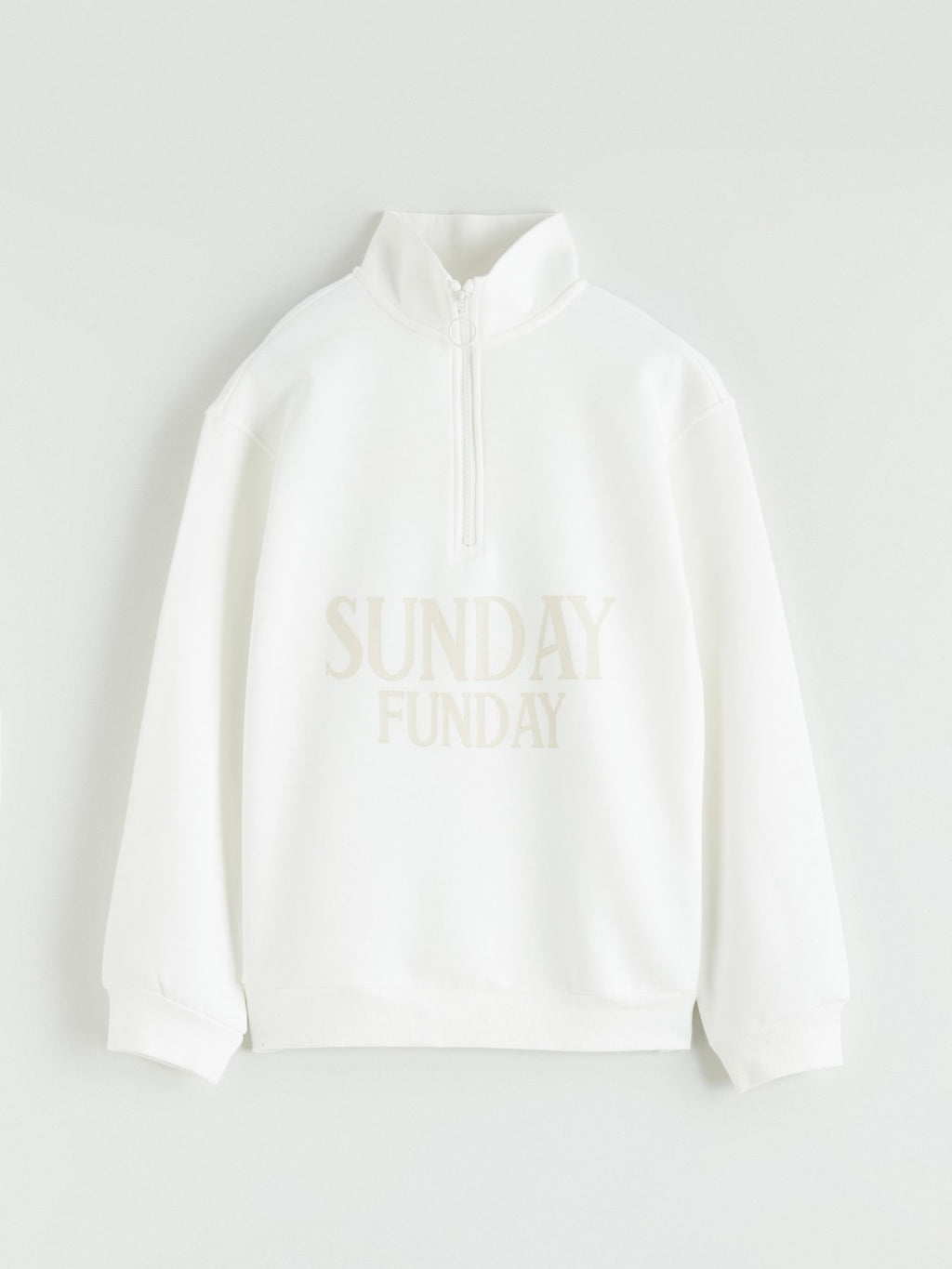 LCW Kids Girls Stand-Collar Plush Sweatshirt