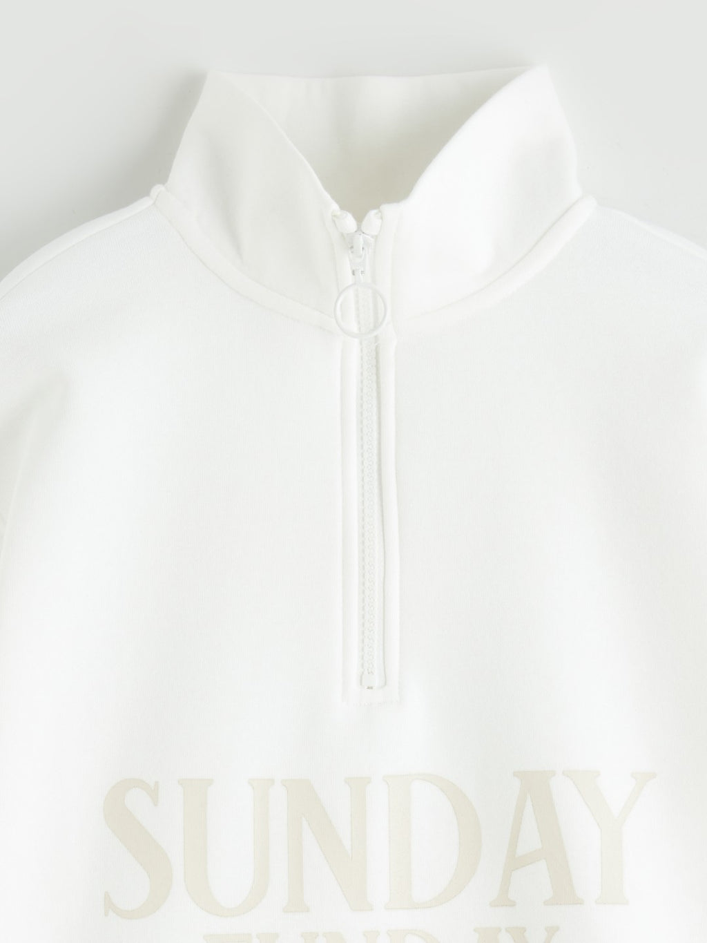 LCW Kids Girls Stand-Collar Plush Sweatshirt