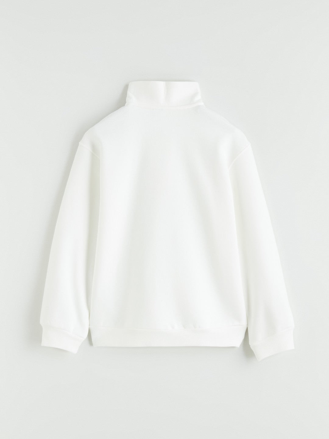 LCW Kids Girls Stand-Collar Plush Sweatshirt