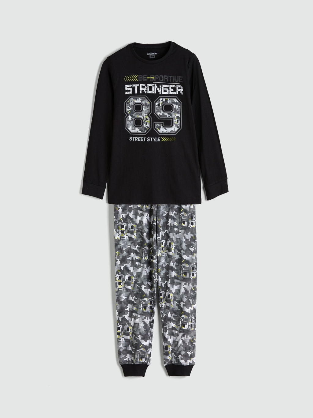 LCW Kids Crew Neck Boys Pyjama Set