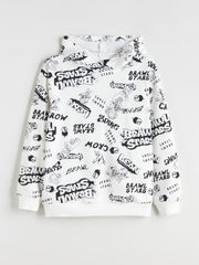 LCW Kids Hooded Brawl Stars Printed Boys Sweatshirt