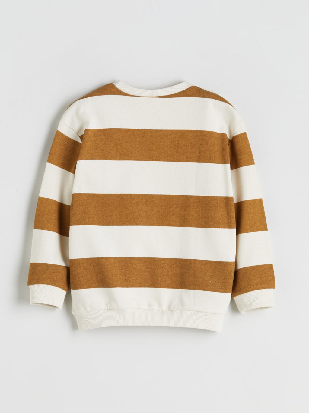 LCW Kids Beige Crew Neck Printed Boys Sweatshirt