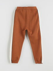 LCW Kids Brown Text Printed Boys Jogger Sweatpants