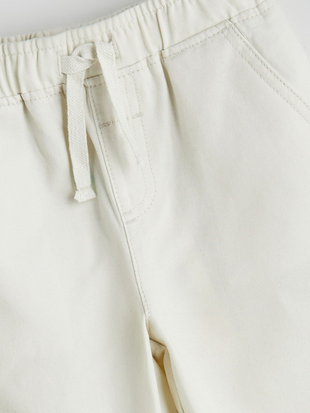 LCW Kids Beige Elastic Waist Gabardine BoyS Trousers