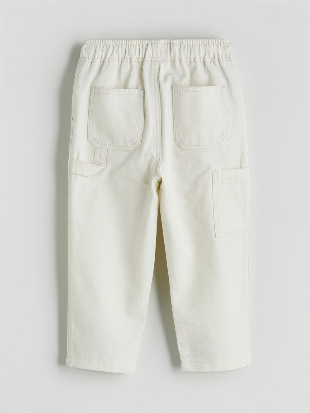 LCW Kids Beige Elastic Waist Gabardine BoyS Trousers