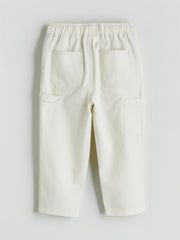 LCW Kids Beige Elastic Waist Gabardine BoyS Trousers