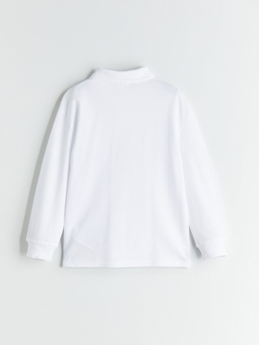 LCW Kids White Polo Neck Basic Boys T-Shirt