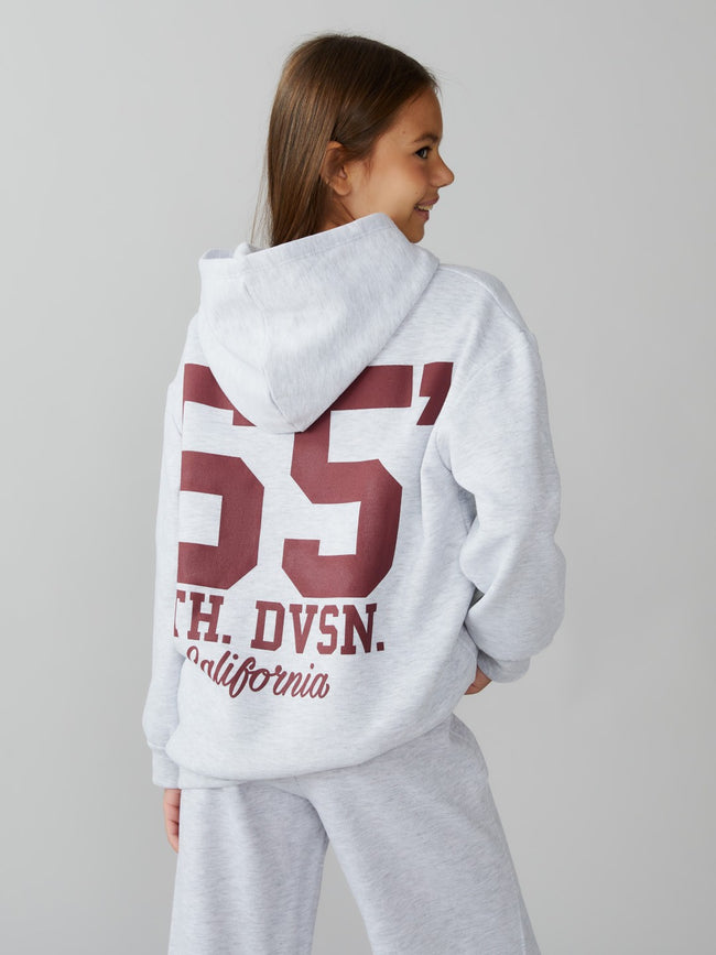 LCW Kids Hooded Back Printed Girls Sweatshirt Hover Image