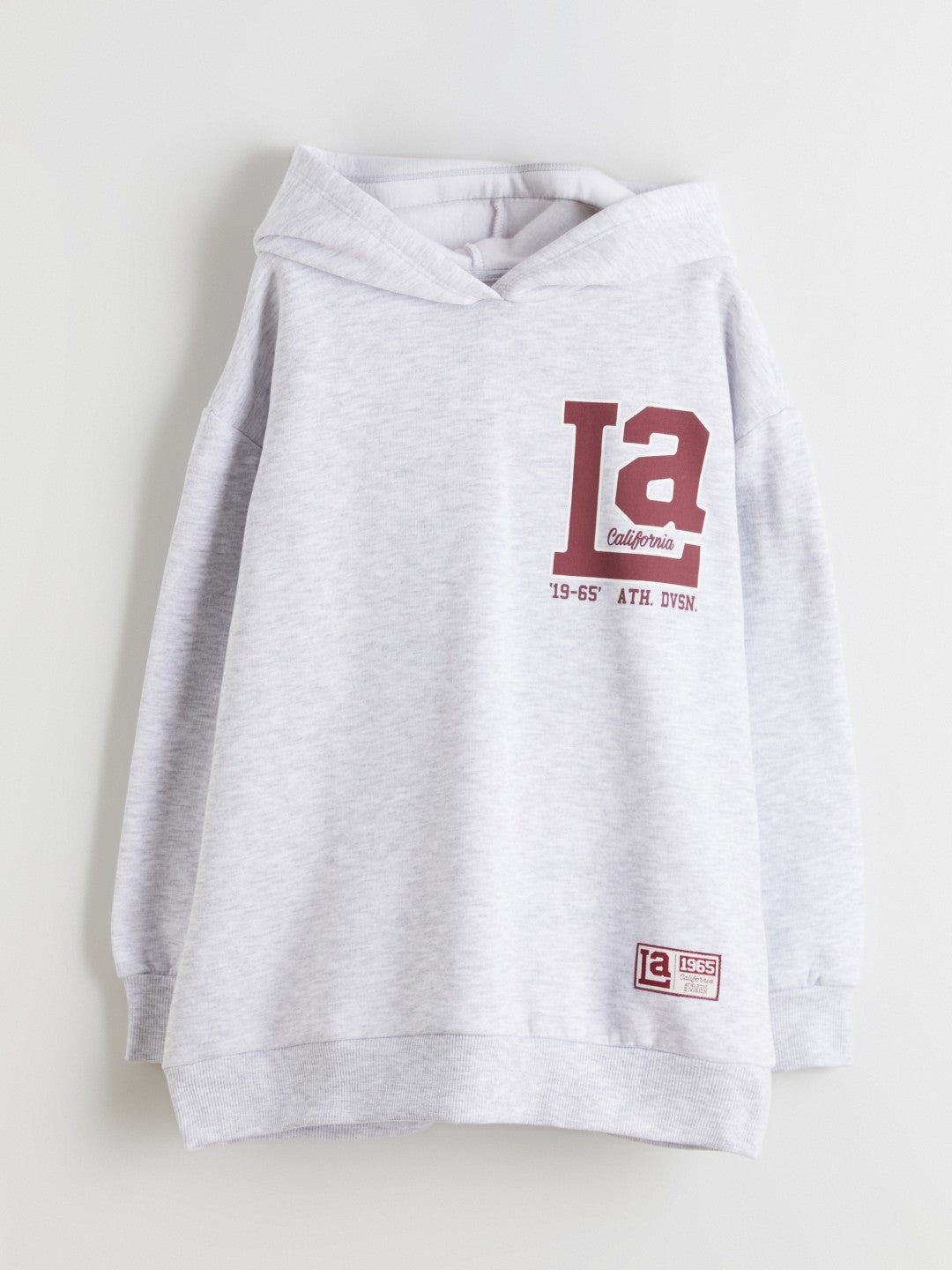 LCW Kids Hooded Back Printed Girls Sweatshirt