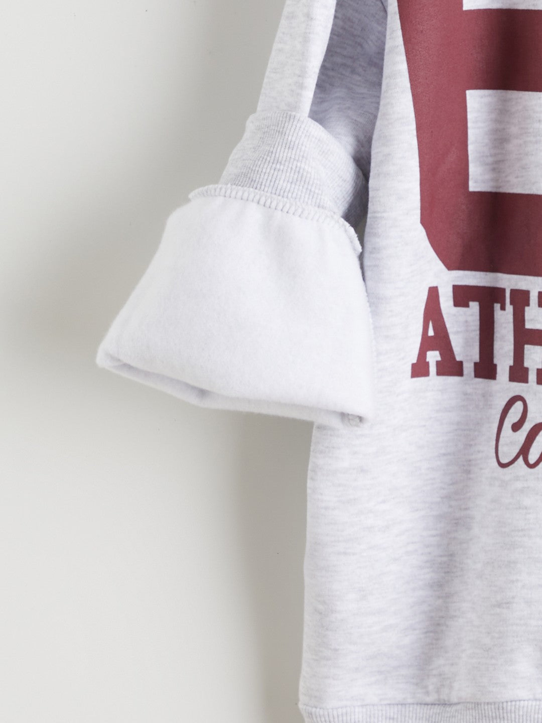 LCW Kids Hooded Back Printed Girls Sweatshirt