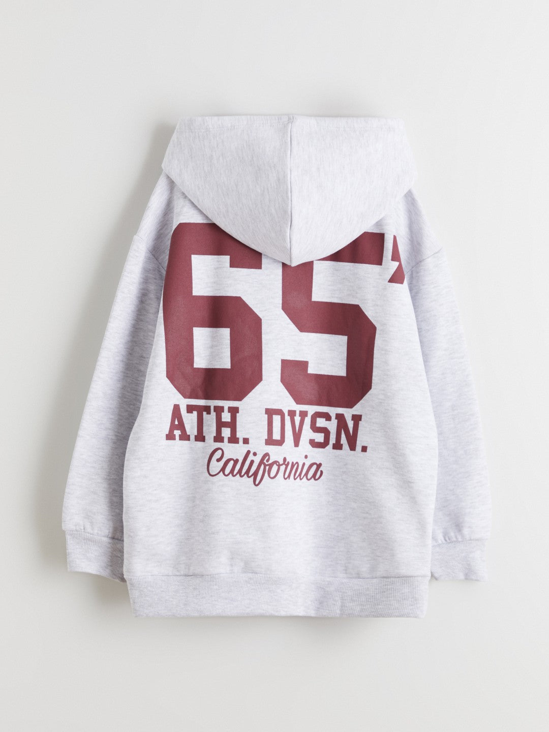 LCW Kids Hooded Back Printed Girls Sweatshirt