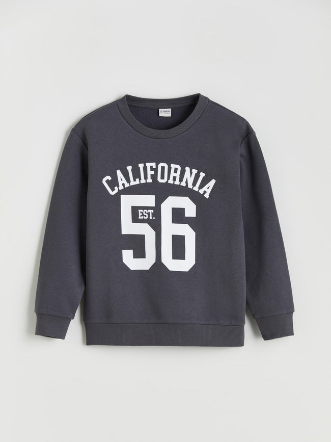 LCW Kids Crew Neck California Printed Boys Sweatshirt Hover Image