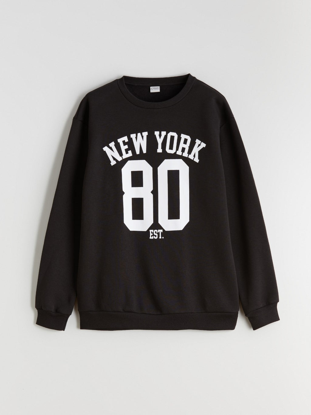 LCW Kids Crew Neck New York Printed Boys Sweatshirt