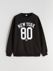 LCW Kids Crew Neck New York Printed Boys Sweatshirt