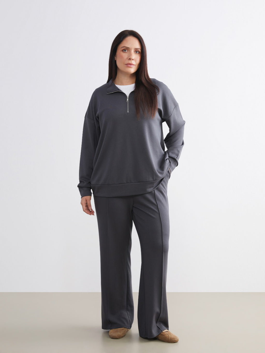 LCW Comfort Women Sweatpants With Elastic Waist