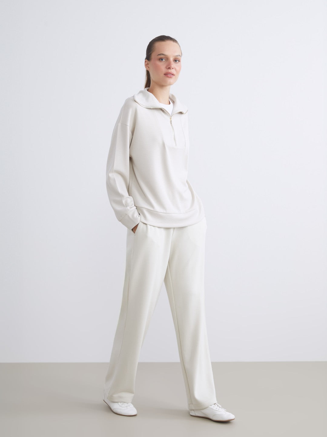 LCW Vision Funnel Neck Women Sweatshirt