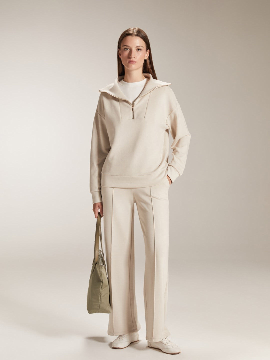 LCW Vision Funnel Neck Women Sweatshirt