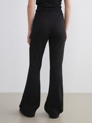 Xside Black Elastic Waist Women Tracksuit Bottoms