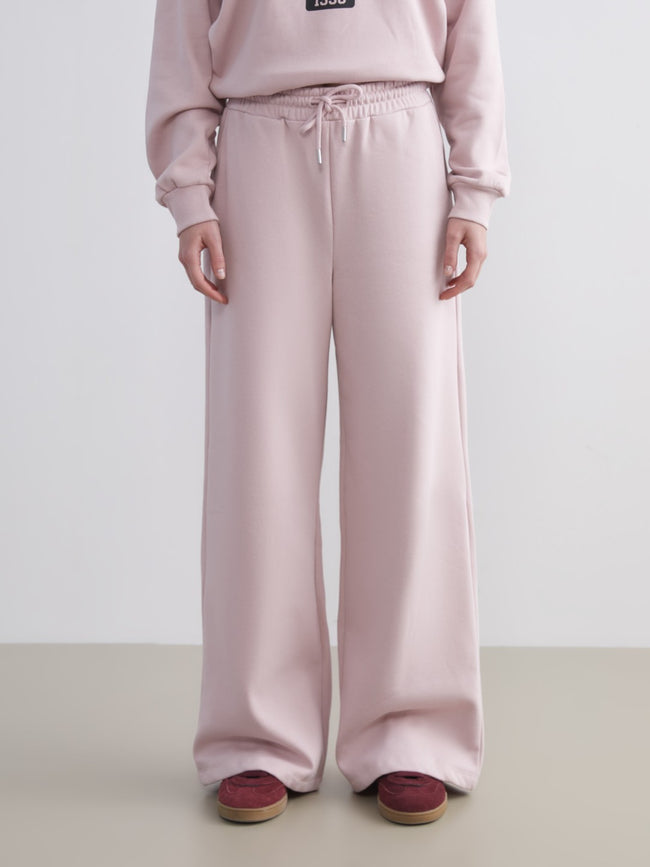 Xside Pink Elastic Waist Women Thick Sweatpants Main Image