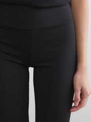 Xside Black Elastic Waist Flared Leg Women Leggings