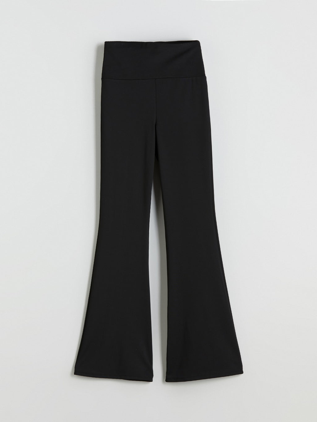 Xside Black Elastic Waist Flared Leg Women Leggings