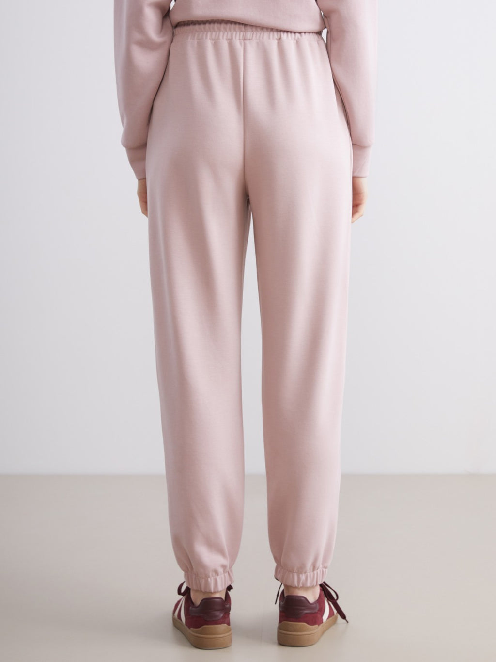 Xside Pink Elastic Waist Women Jogger Sweatpants