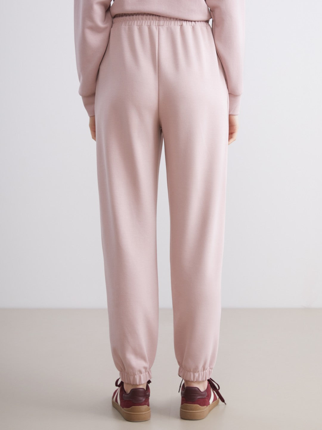 Xside Pink Elastic Waist Women Jogger Sweatpants