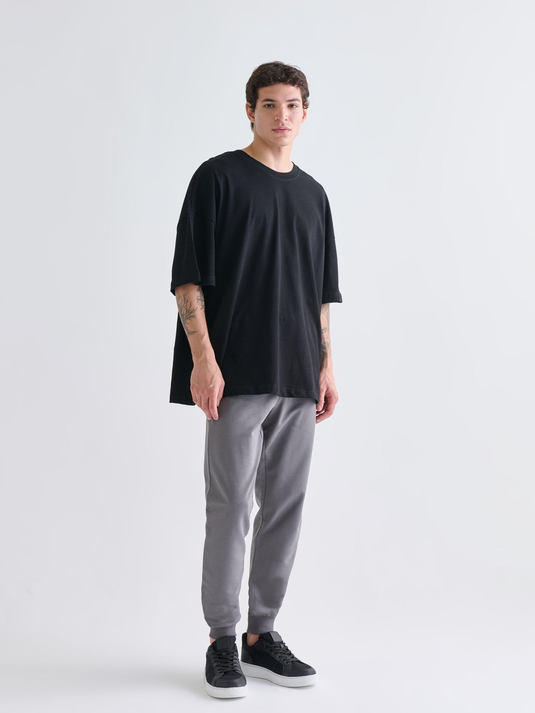 Xside Gray Standard Fit Men Jogger Sweatpants