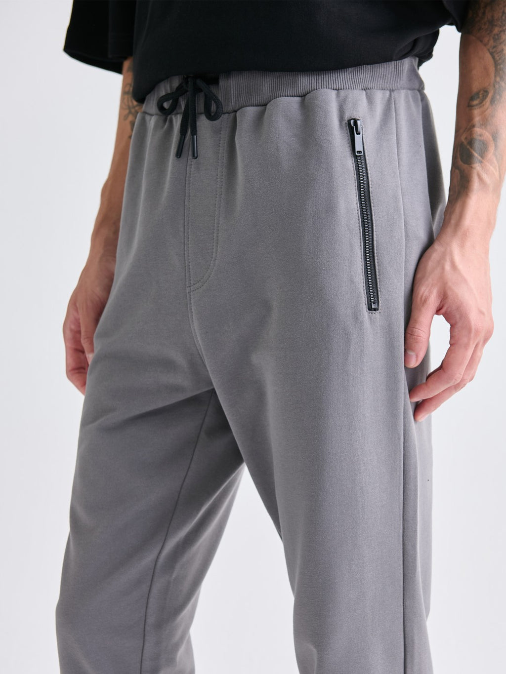 Xside Gray Standard Fit Men Jogger Sweatpants