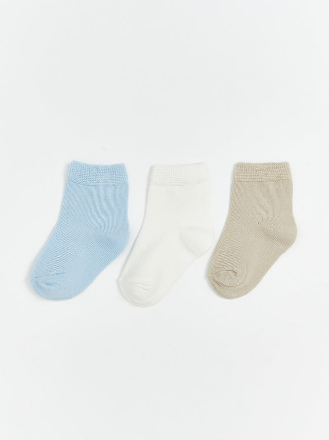 LCW Kids Mixed Basic Boys Ankle Socks 3-Pack Hover Image