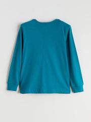 LCW Kids Crew Neck Minecraft Printed Boys Pyjama Set