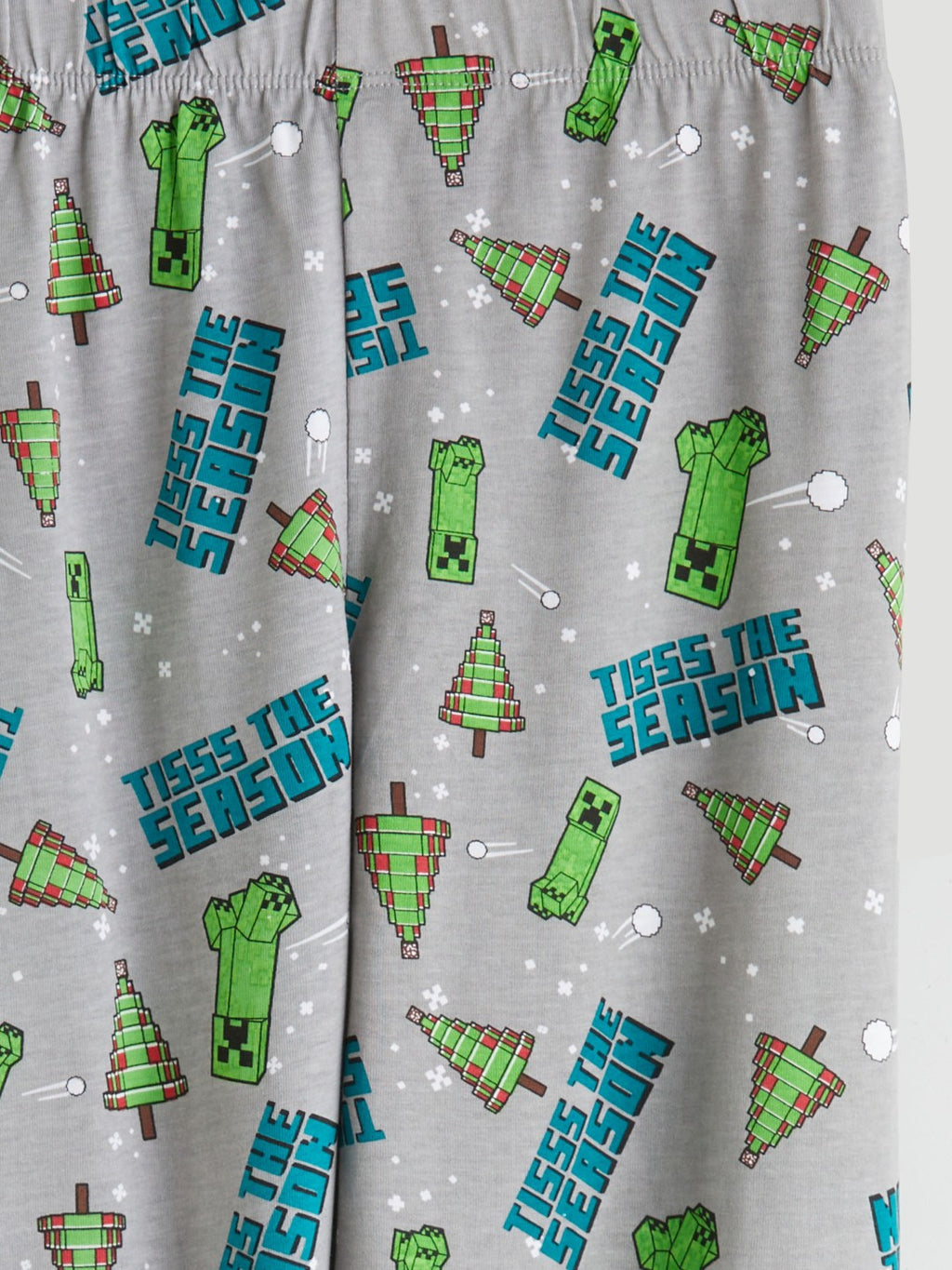 LCW Kids Crew Neck Minecraft Printed Boys Pyjama Set