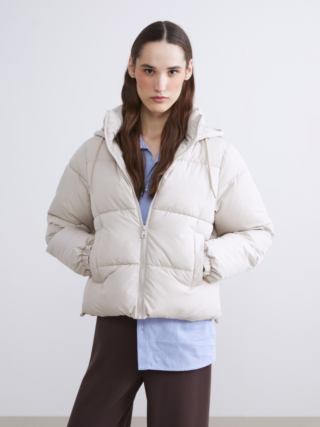 LCW Vision Hooded Women Puffer Coat