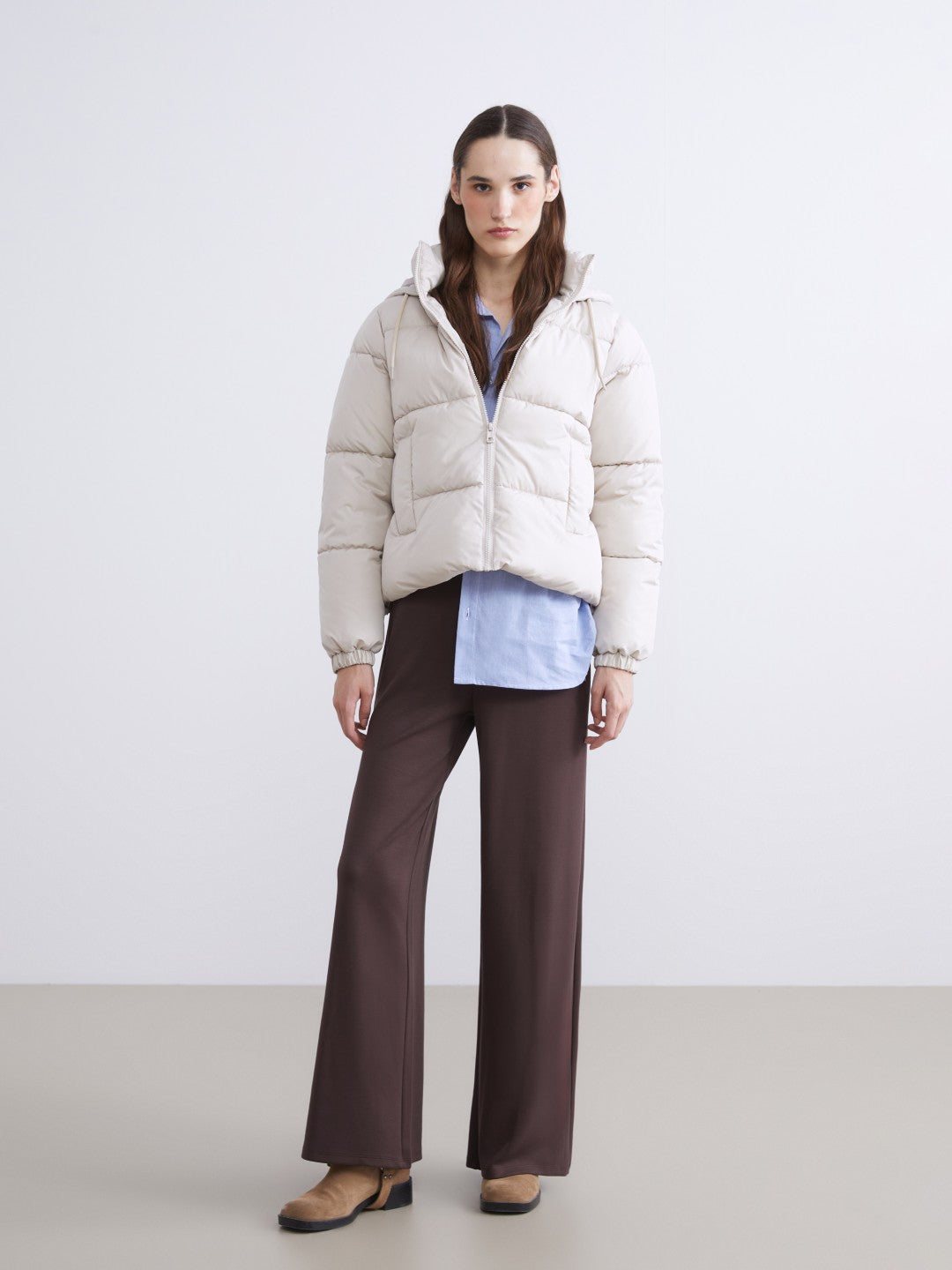 LCW Vision Hooded Women Puffer Coat