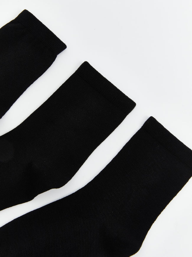 LCW Eco Mixed Women Plain Ankle Socks 3-Pack Main Image