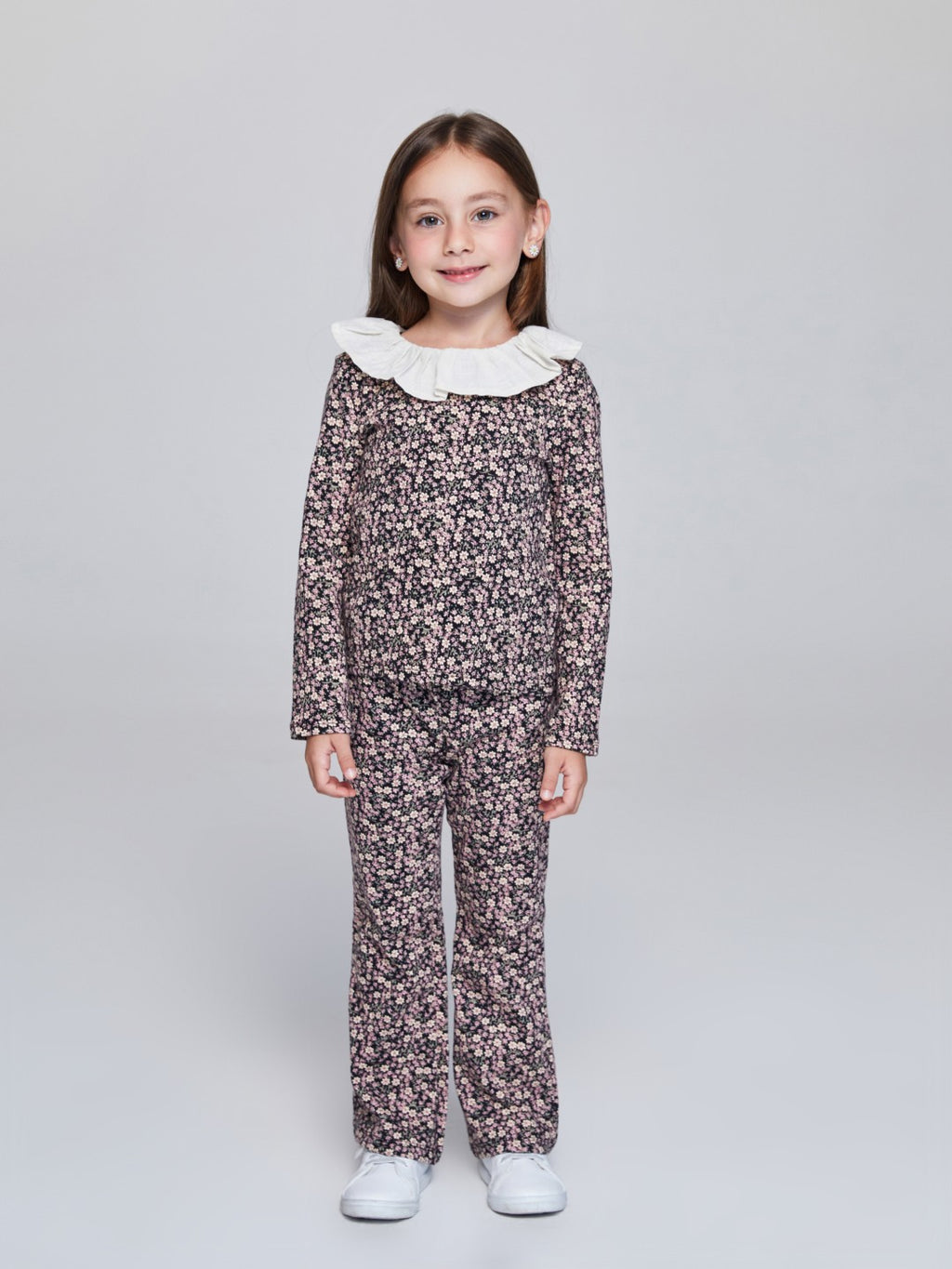 LCW Kids Pink Floral Patterned GirlS Blouse