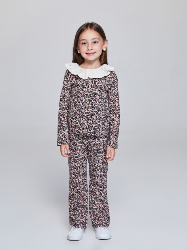 LCW Kids Pink Floral Patterned GirlS Blouse Main Image