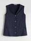 LCW Grace Indigo V-Neck Women Vest