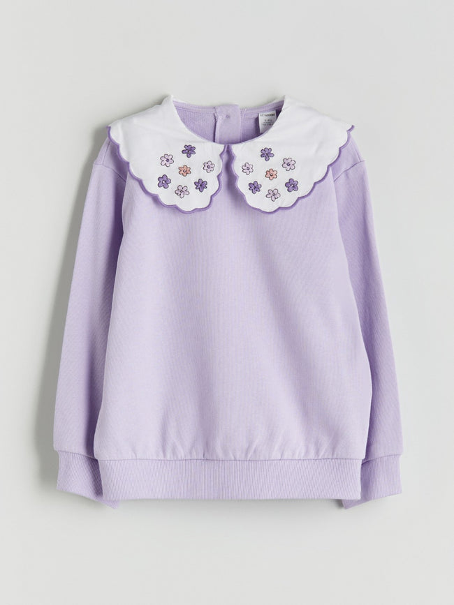 LCW Kids Lilac Crew Neck Girls Sweatshirt 2-Pack Main Image
