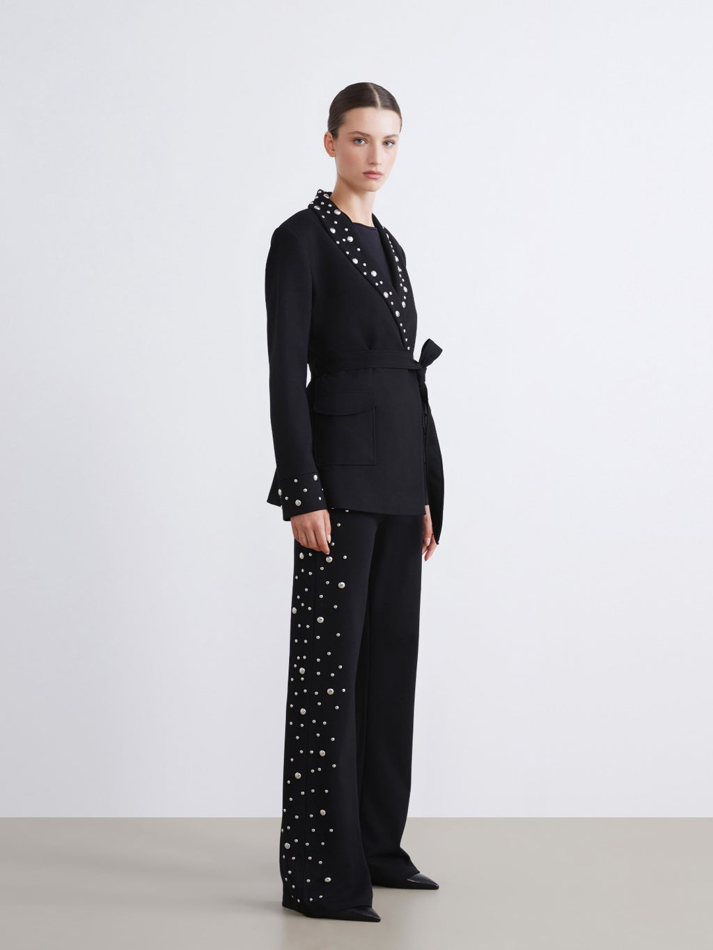 Raşit Bağzibağli X Lc Waikiki Women Trousers With Metal Applique