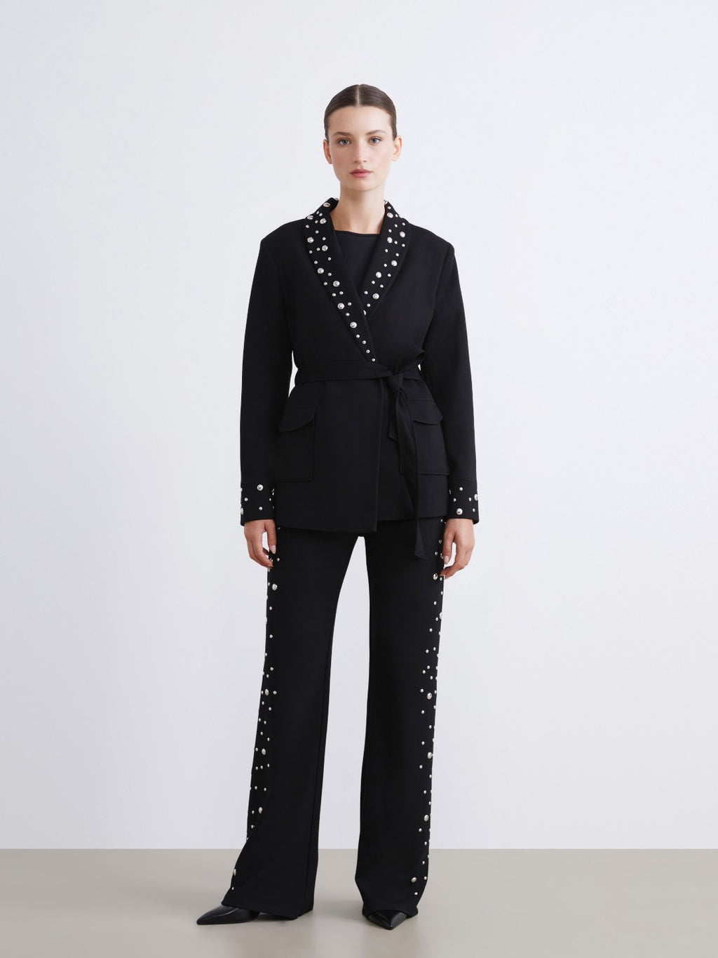 Raşit Bağzibağli X Lc Waikiki Women Trousers With Metal Applique