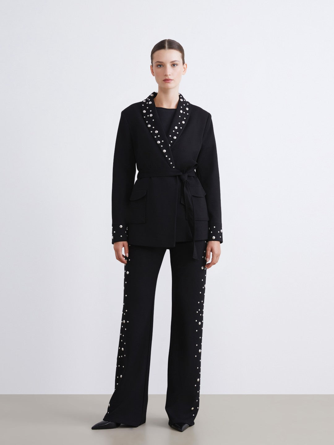 Raşit Bağzibağli X Lc Waikiki Women Trousers With Metal Applique