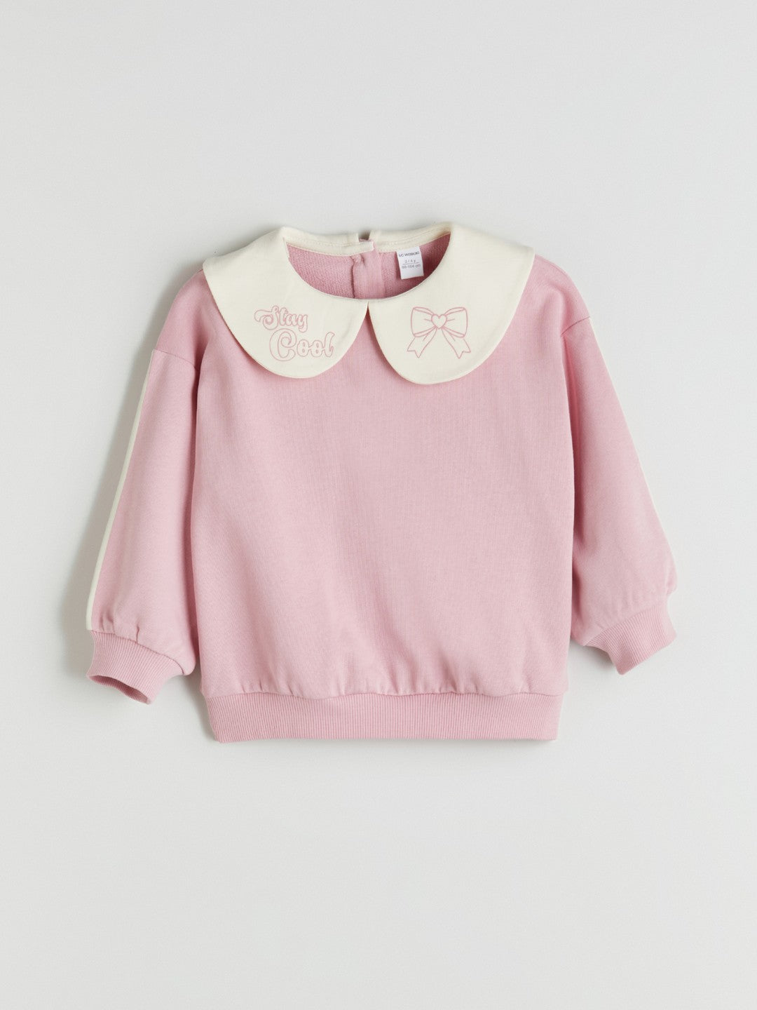 LCW Kids Pink Baby Collar GirlS Sweatshirt