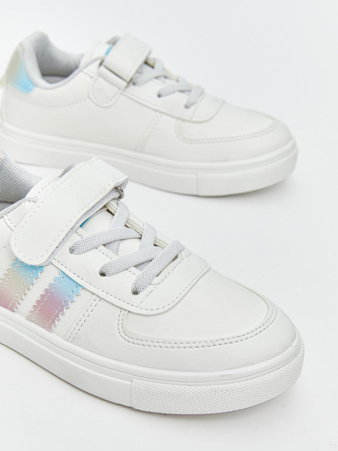 LCW Steps Lace-Up And Hook-And-Loop Girls Sneakers