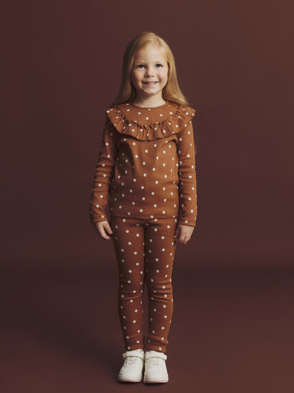 LCW Kids Crew Neck Floral Girls T-Shirt