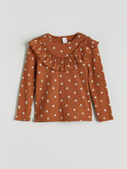 LCW Kids Crew Neck Floral Girls T-Shirt