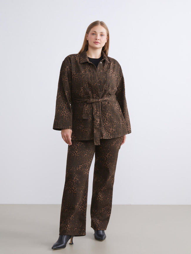 LCW Modest Brown Straight Fit Women Jeans Hover Image