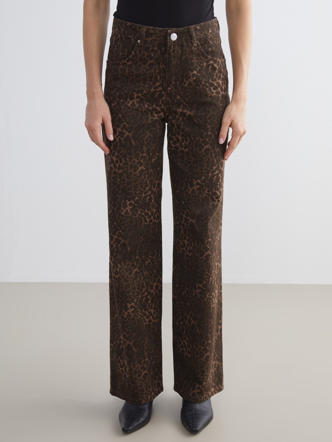 LCW Modest Brown Straight Fit Women Jeans