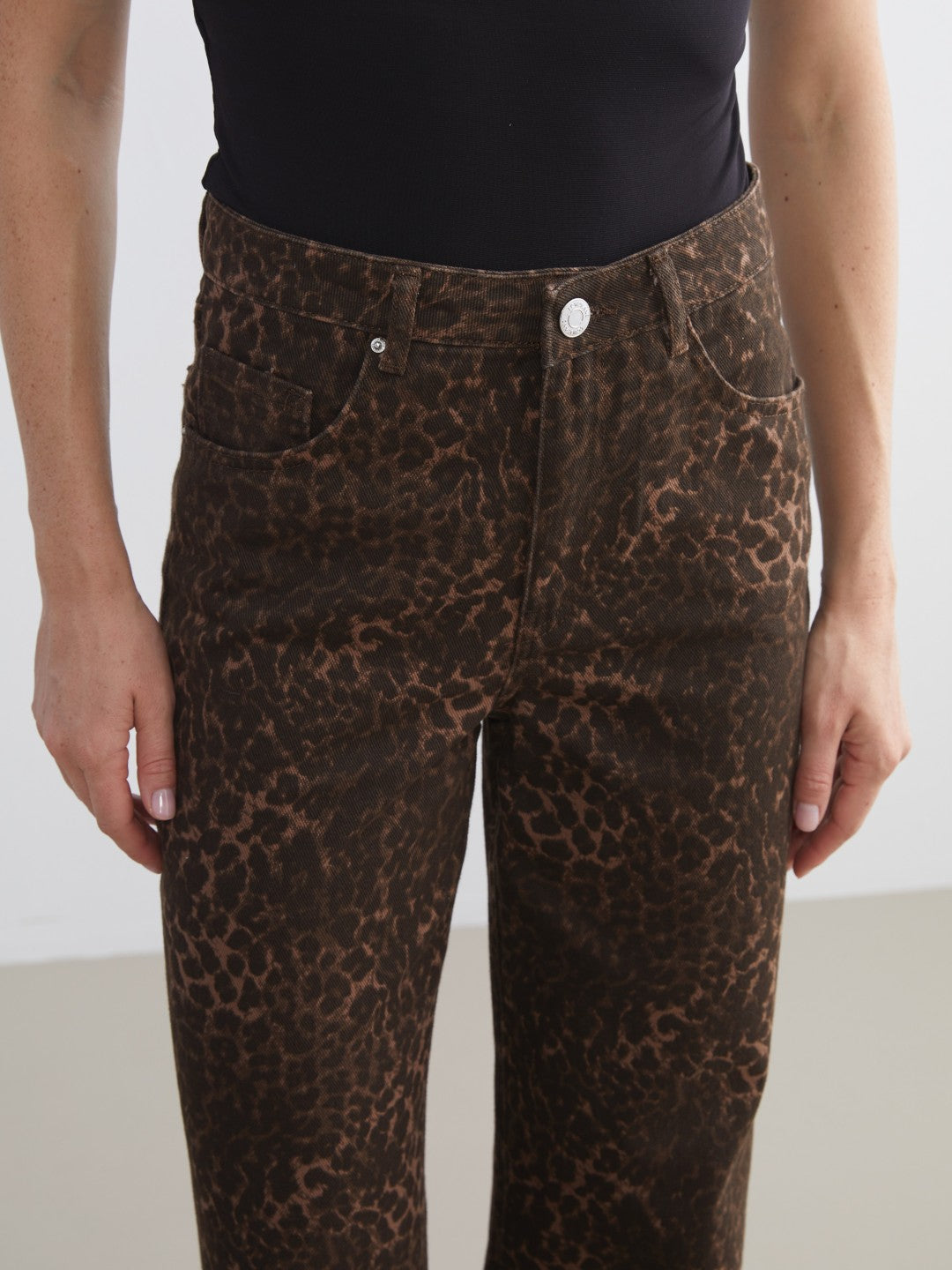 LCW Modest Brown Straight Fit Women Jeans