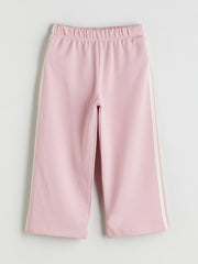 LCW Kids Pink Striped Patterned Girls Tracksuit Bottoms